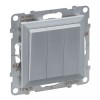 Intrerupator triplu Legrand Suno aluminiu 721303