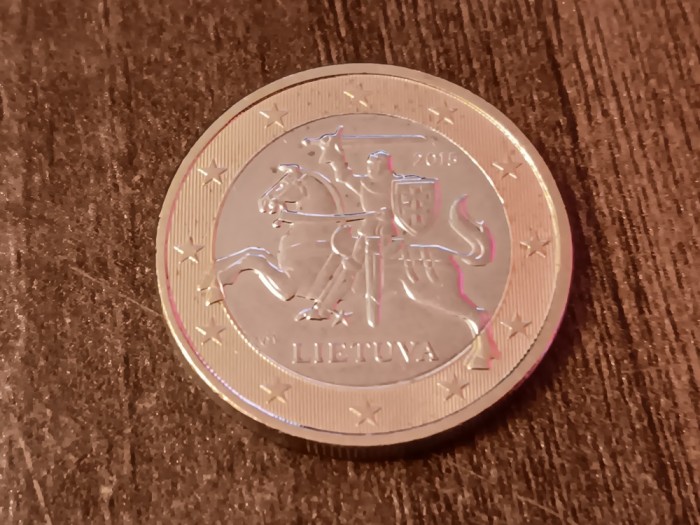 C50 - Moneda foarte veche - 1 euro - Lituania - 2015