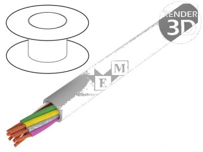 Cablu ELITRONIC&amp;reg; LIYY 24x0,25mm2 neecranat 250V gri foto
