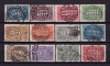 ✅ (S42) Germania Reich 1922 &quot;Cifra in oval&quot; serie completa Michel 246/257, cota 20 &euro; , stampilata, Stampilat