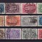 ✅ (S42) Germania Reich 1922 &quot;Cifra in oval&quot; serie completa Michel 246/257, cota 20 &euro; , stampilata