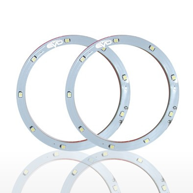 Set 2 leduri auto Angel Eyes LED EVO Formance 12cm culoare alba