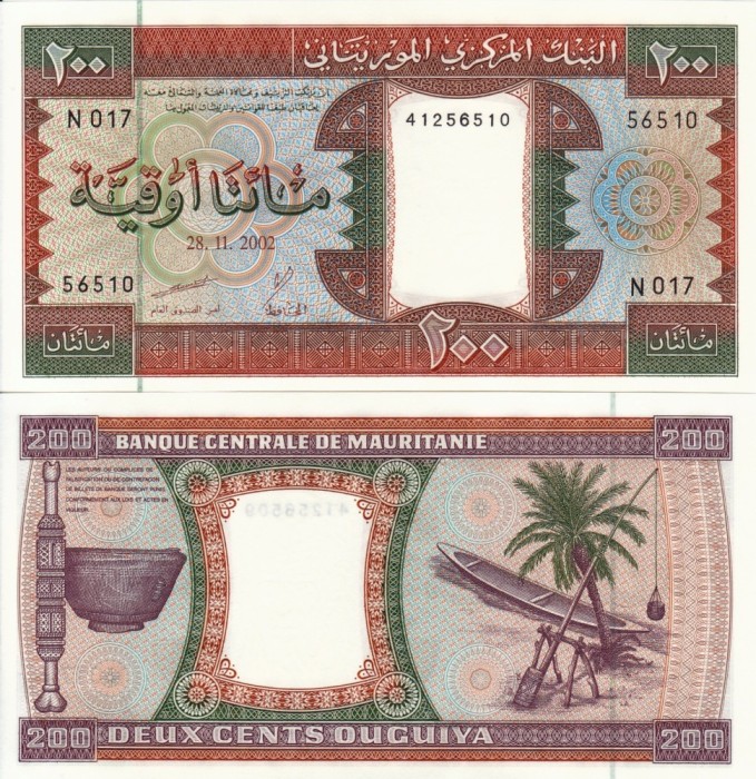 MAURITANIA 100 ouguiya 2002 UNC!!!