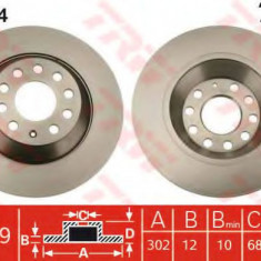 Disc frana AUDI A6 (4F2, C6) (2004 - 2011) TRW DF4434