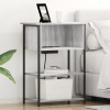 VidaXL Dulap de noapte sonoma gri 55 x 31 x 76 cm Lemn compozit