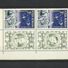 Romania MNH 1972 - Apollo 16 - LP 791 X2