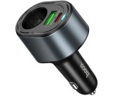 Incarcator Auto 1xUSB Tip C + 1xUSB A + 1xBricheta Auto 240w Hoco z56