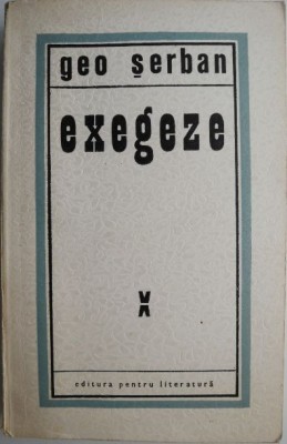 Exegeze &amp;ndash; Geo Serban foto