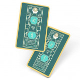 Card de protectie cu pagoda verde si matra om ah hum impotriva stelei 5 galbene pentru anul 2023