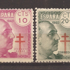 Spania 1940 - Lupta împotriva tuberculozei, serie completa, MNH