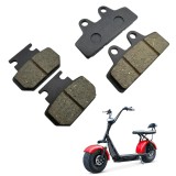 Set plăcuțe fr&acirc;nă scuter electric Citycoco Harley &ndash; compatibile scuter chinezesc &ndash; față / spate