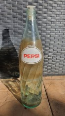 Sticla originala Pepsi-Cola de 1 litru din anii 90 foto