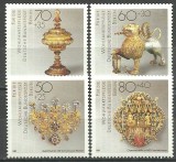 Berlin 1988 - Obiecte din aur si argint, argintărie, meșteșuguri, aurari, serie neuzata