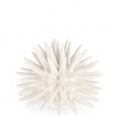 Decoratiune Abyss Sea Urchin, Bizzotto, Ø 15 x 13 cm, portelan, alb