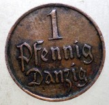 Danzig 1 Pfennig 1929, KM# 140, Bronz, 17mm - Moneda Strană