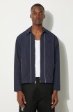 Awake NY geaca Classic Logo Coaches Jacket barbati, culoarea albastru marin, de tranzitie, SP24-OT002