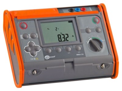 Aparat măsură rezistență priză de păm&amp;acirc;nt SONEL WMGBMRU21 LCD 0-1,99k&amp;Omega; foto