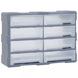 VidaXL Organizator cu 8 sertare mari, 52x16x37 cm