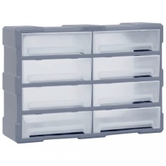 vidaXL Organizator cu 8 sertare mari, 52x16x37 cm