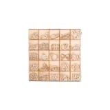 Cumpara ieftin Set 125 ornamente pentru brad Anyingkai, 25 modele diferite, lemn