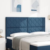 Cap de pat LED vidaXL Design Diamante Blocuri Albastru 180 cm Țesătură