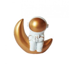 Statueta decorativa, Astronaut pe luna, 6 cm, DY2138-8A