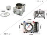 Set motor cilindru piston ATV 200 CG 63.5mm bolt 15mm LC KPL. Cod Produs: MX_NEW ROY04486