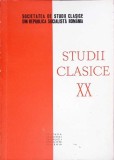 Studii Clasice XX - Al. Graur, Academiei 1981, Filosofie, Limba Romana, 192 Pagini