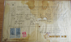 Extras bisericesc Greco-Catolic 1927.Timbre fiscale.Certificat de casatorie. foto