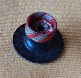 Miniatura - rozeta - butoniera de la medalie, decoratie din perioada regala, anii 1930, probabil de la ordinul Steaua Romaniei