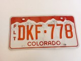 Colorado Inmatriculare USA original, decor de perete