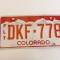 Colorado Inmatriculare USA original, decor de perete