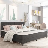 VidaXL Pat continental, gri &icirc;nchis, 200x200 cm, material textil 3054715