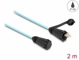 Cablu fibra optica LC Duplex la LC Duplex multi-mode OM3 IP68 protectie apa/praf 2m, Delock 87889