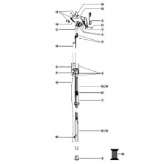 Kit bolt central si surub pentru fixarea lamei pentru art.... foto