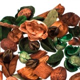 Potpourri Decorativ, Flori Portocalii Verzi, Aroma Winter Forest, Capacitate 90g, Oem