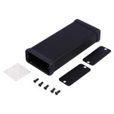 Carcasă aluminiu neagră 54x120x23mm