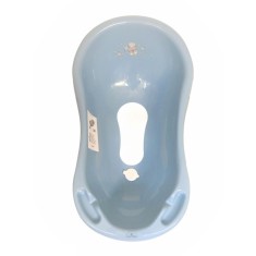 Cada de baie 84 cm cu dop cu covor antiderapant , Bear Dark Blue