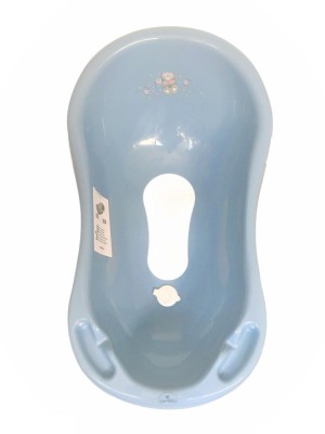 Cada de baie 84 cm cu dop cu covor antiderapant , Bear Dark Blue foto