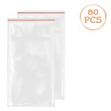 Pungi Depozitare Ziplock, 6x9cm, Set 80 Bucăți, Transparent, Oem