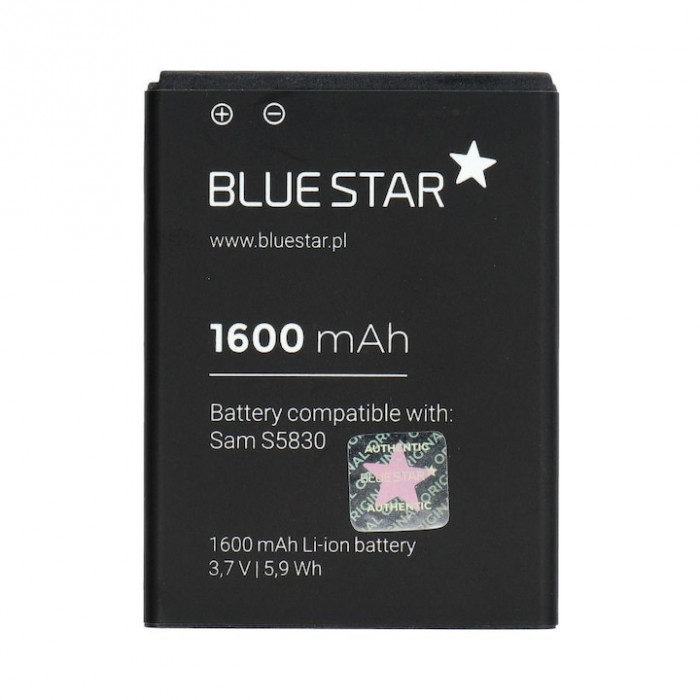 Baterie pentru Samsung Galaxy Ace, Bluestar, 1600mAh, Li-Ion
