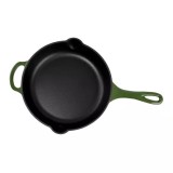 Tigaie din Fonta Emailata cu 2 Toarte 27 cm, Verde Handy KitchenServ