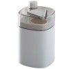 Suport Scobitori Automat cu Buton si Capac, Flippy, 9.5x6cm, Plastic PP, Gri, Igienic si Compact
