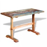 Cumpara ieftin Masă bucătărie tip piedestal, 120x58x78cm, lemn solid reciclat