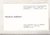 Bnk div Carte de vizita cu felicitare olografa - Niculae Gheran