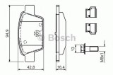 Set placute frana,frana disc FIAT STILO Multi Wagon (192) (2003 - 2008) BOSCH 0 986 494 030