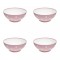 Set boluri, 8 piese, 750 ml, Plastic, Roz crin