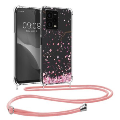 Bumper kwmobile pentru Xiaomi Redmi Note 12 Pro Plus , Silicon, Transparent/Roz, 60717.01 foto