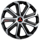 Set 4 Capace Roti Evo Gri-Negru R15, pentru MITSUBISHI