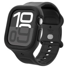 Husa Apple Watch 10 42mm Spigen Caseology Vault, negru mat foto